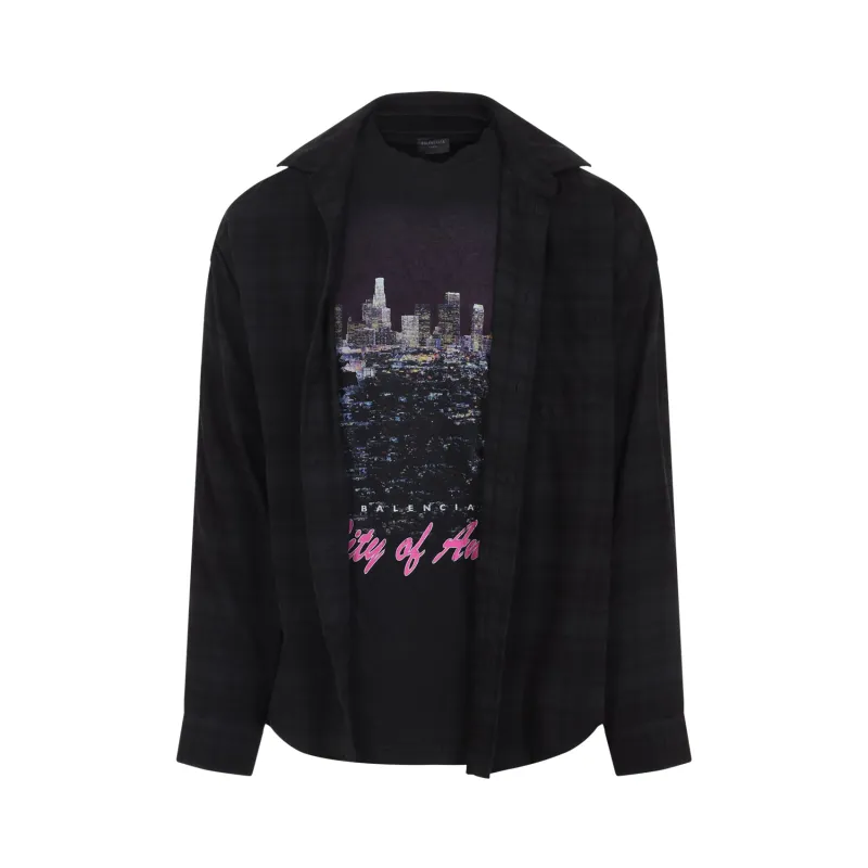 LAYERED COTTON SHIRT sold by Lord & Taylor