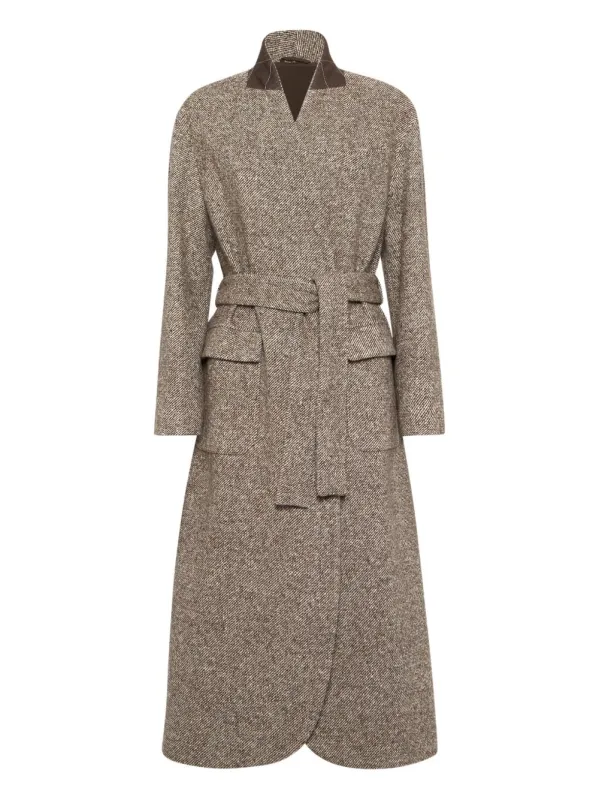 WRAP FRONT BELTED COAT sold by Lord & Taylor