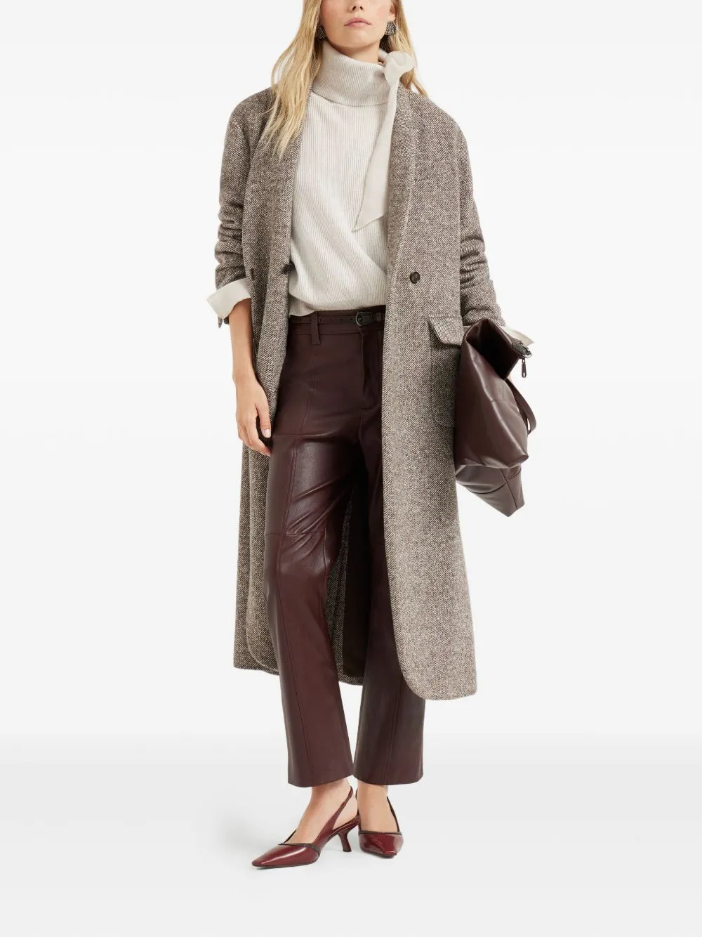 WRAP FRONT BELTED COAT sold by Lord & Taylor product image thumbnail 3