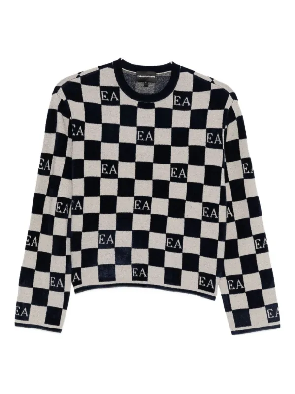 CHECK CREWNECK SWEATER sold by Lord & Taylor