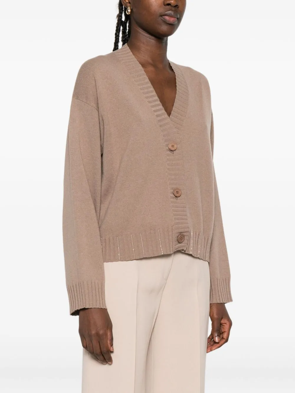 WOOL V-NECKED CARDIGAN sold by Lord & Taylor product image thumbnail 2