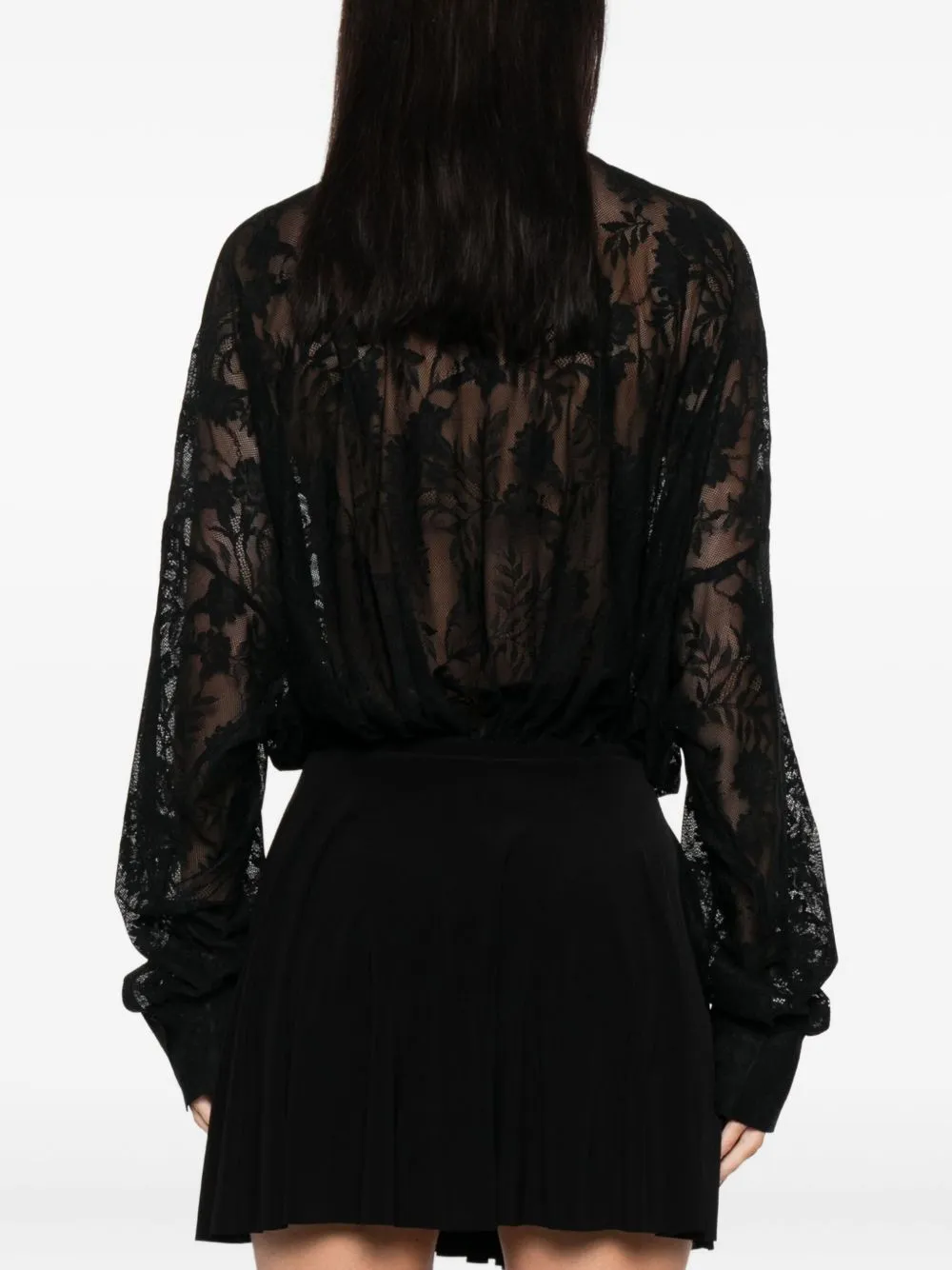 LACE OVERSZIED BODYSUIT sold by Lord & Taylor product image thumbnail 2
