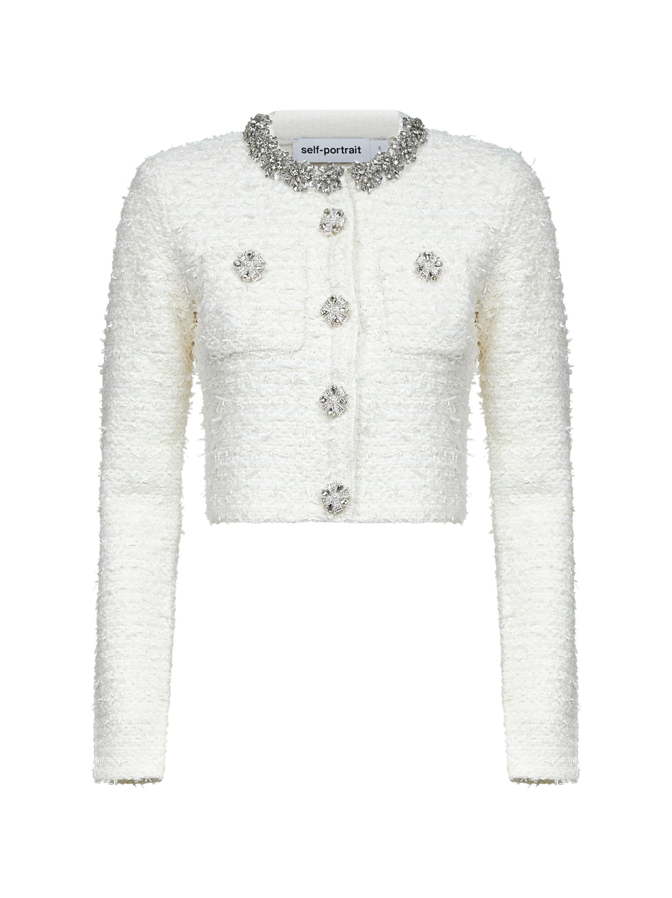 Cream Bouclé Knit Cardigan sold by Lord & Taylor