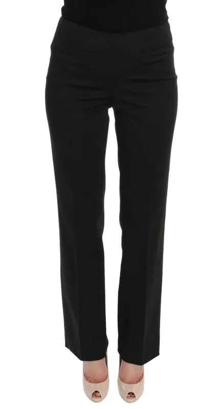 Black Stretch Straight Fit Dress Trousers Pants sold by Lord & Taylor