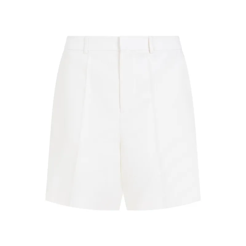 IVORY WOOL BLEND BERMUDA SHORTS sold by Lord & Taylor
