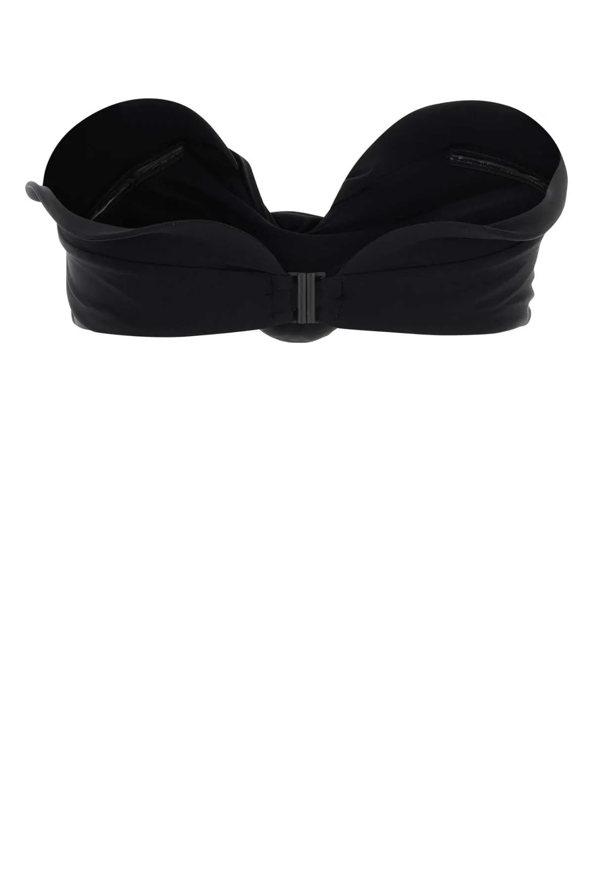 BLACK STRETCH NYLON BIKINI TOP sold by Lord & Taylor product image thumbnail 2