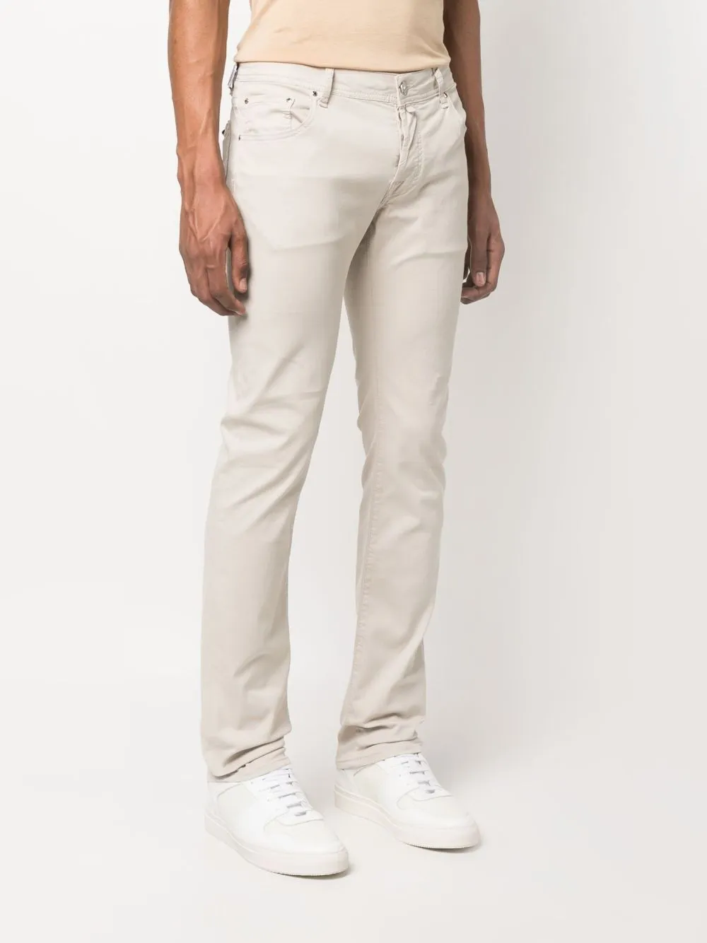 COTTON BLEND STRAIGHT JEANS sold by Lord & Taylor product image thumbnail 2