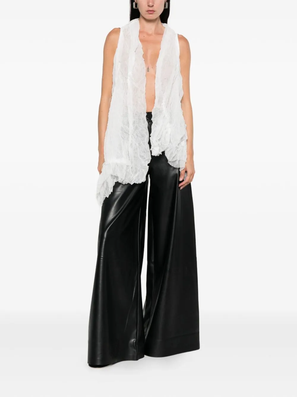 BLACK WIDE LEG TROUSERS sold by Lord & Taylor product image thumbnail 5