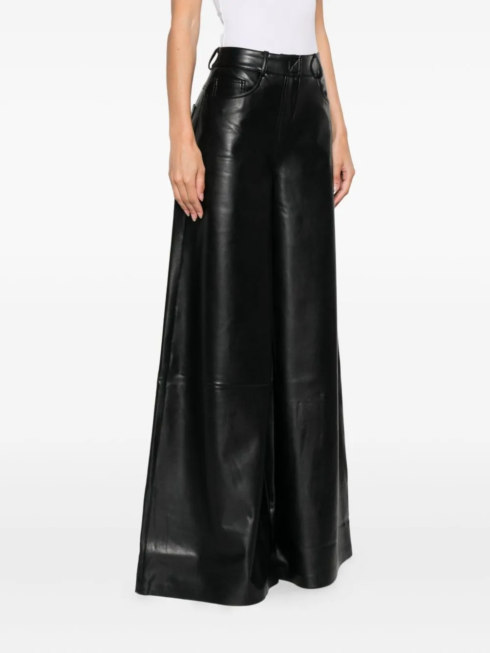 BLACK WIDE LEG TROUSERS sold by Lord & Taylor product image thumbnail 2
