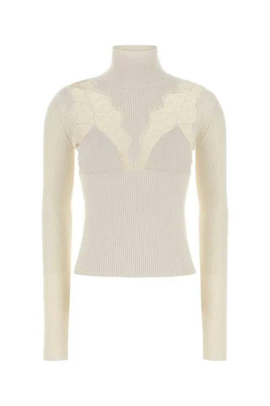 IVORY WOOL BLEND SWEATER sold by Lord & Taylor