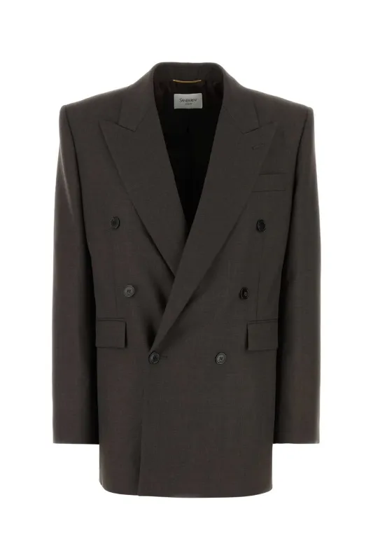 DARK BROWN WOOL BLAZER sold by Lord & Taylor