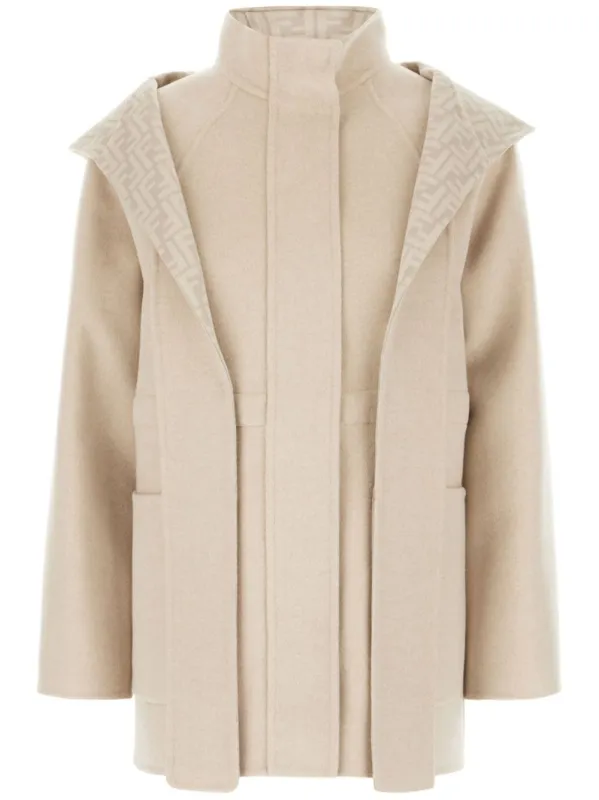 SAND WOOL BLEND PARKA sold by Lord & Taylor