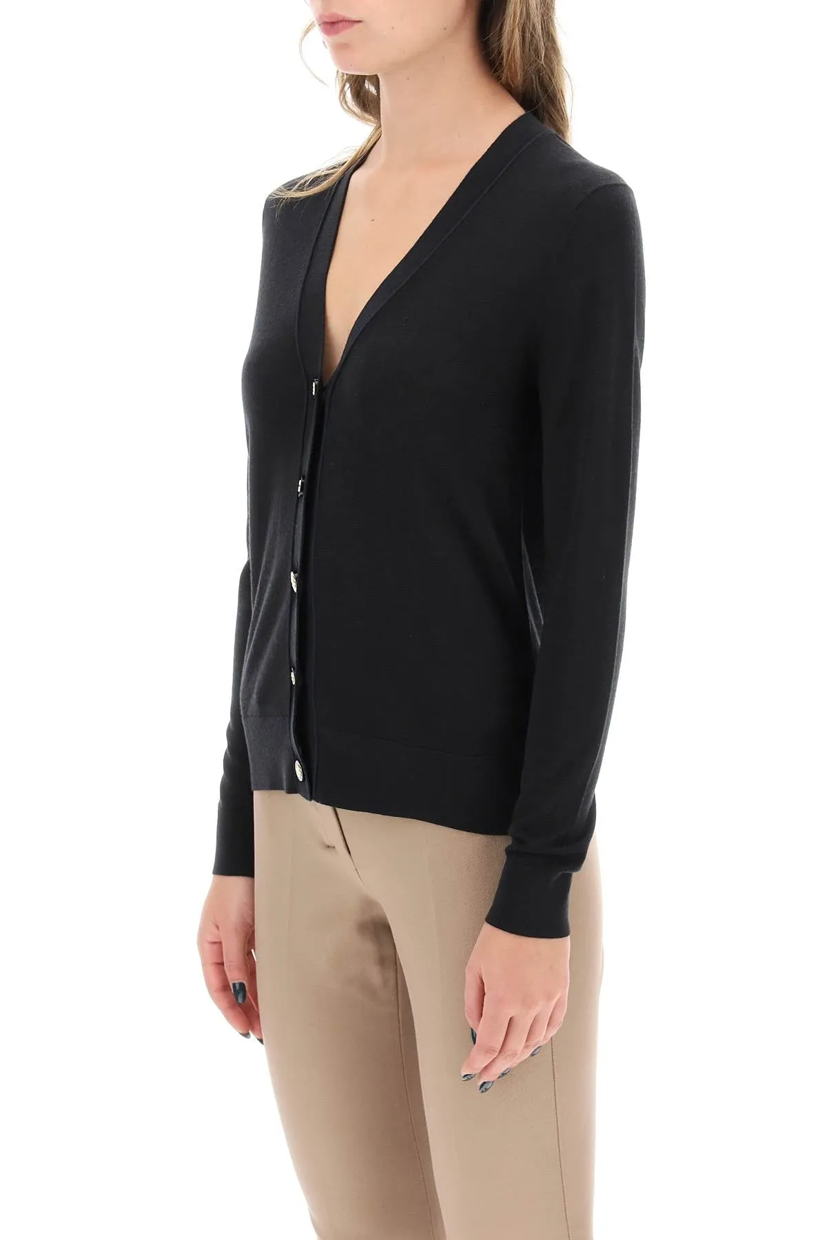 WOOL AND SILK BLEND CARDIGAN sold by Lord & Taylor product image thumbnail 4