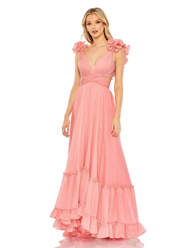 Ruffle Sleeve Sweetheart A Line Gown sold by Lord & Taylor
