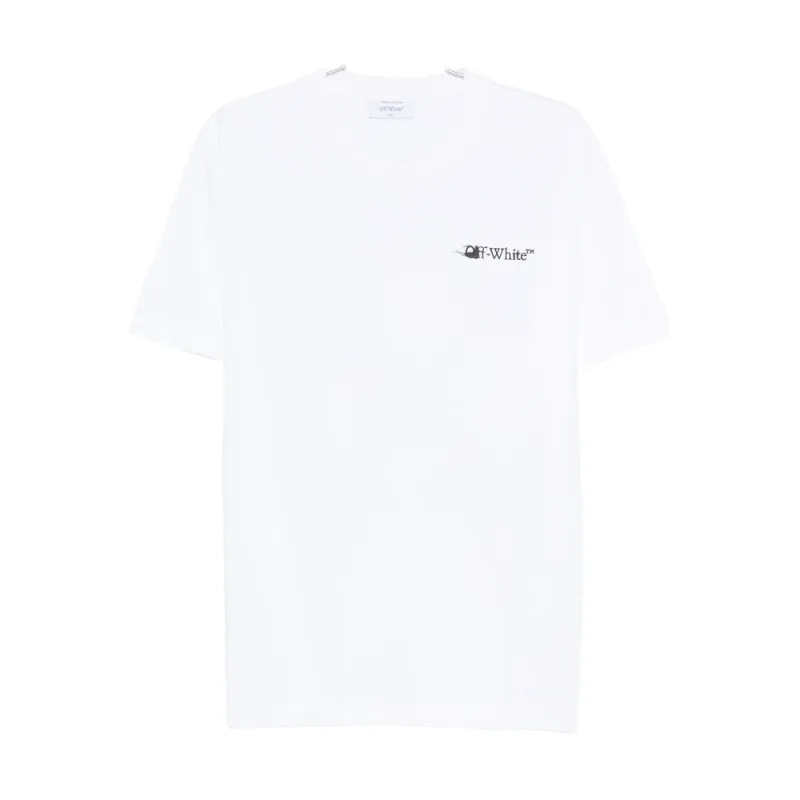 Off-White Embroidered Logo T-Shirt sold by Lord & Taylor