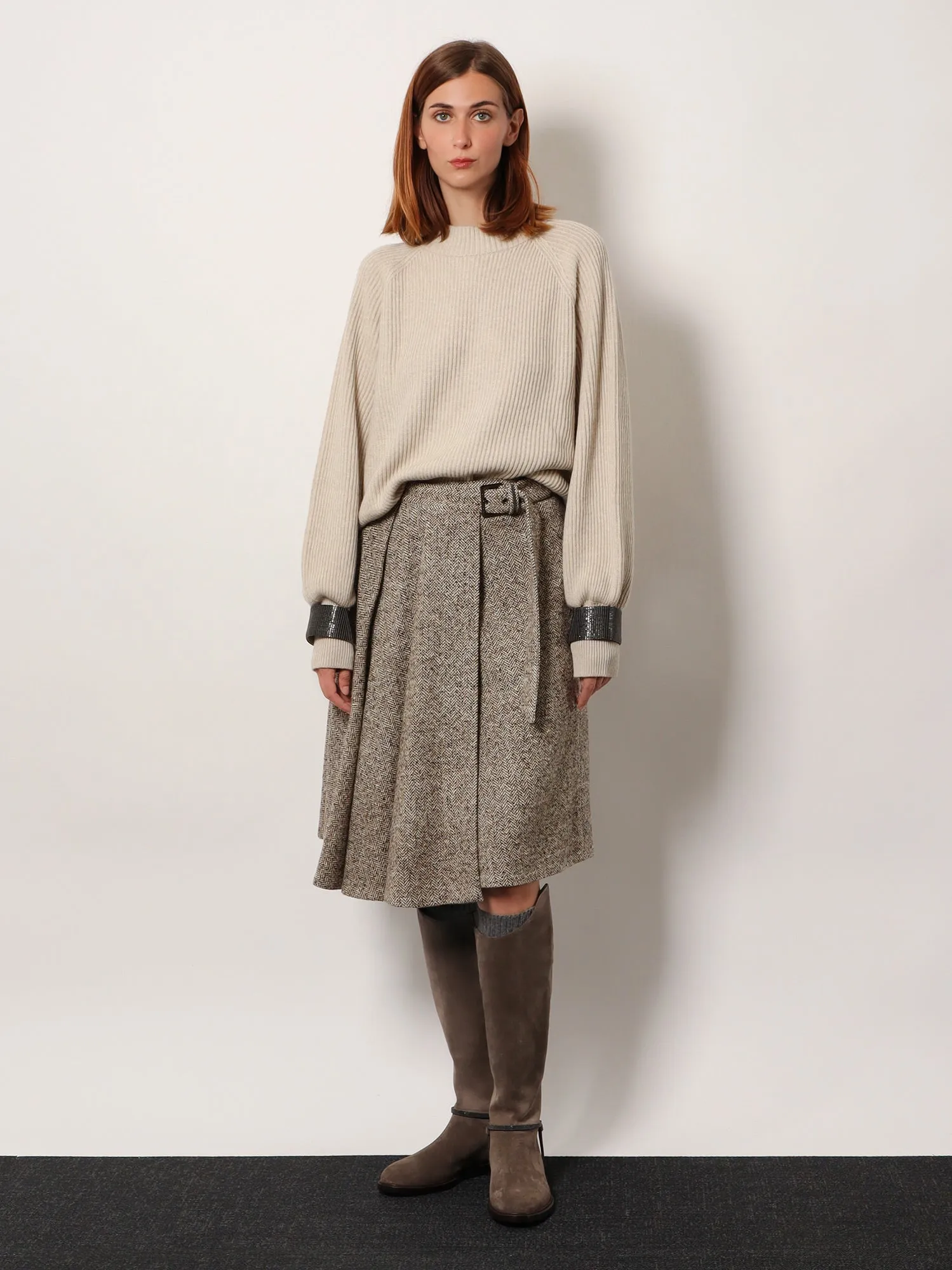 Virgin Wool and Silk Midi Skirt sold by Lord & Taylor product image thumbnail 2