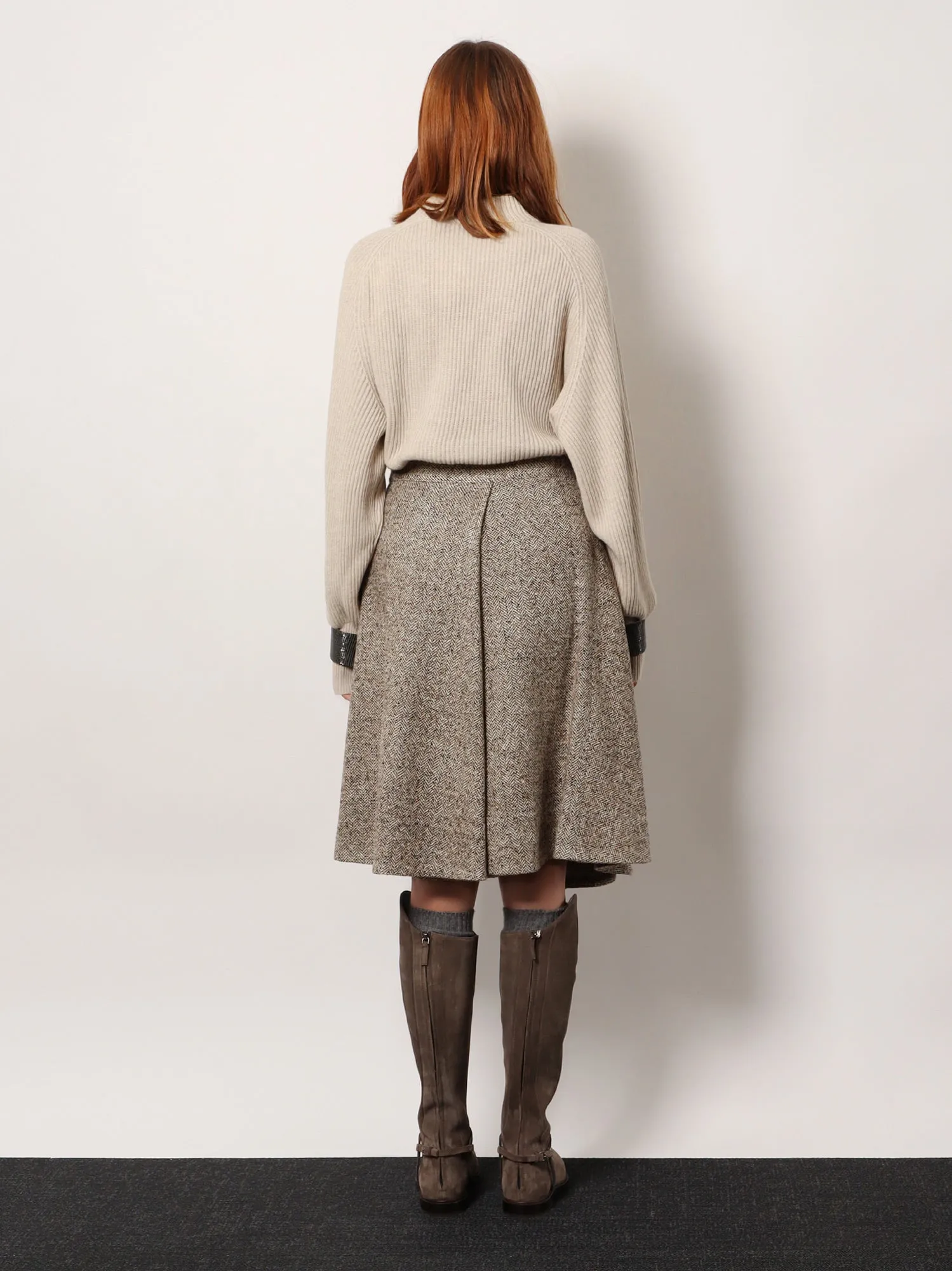 Virgin Wool and Silk Midi Skirt sold by Lord & Taylor product image thumbnail 3