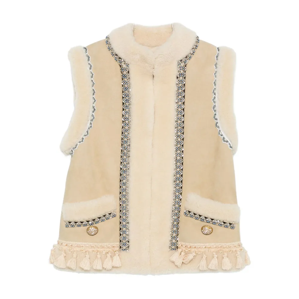 Valentino Beige Waistcoat sold by Lord & Taylor