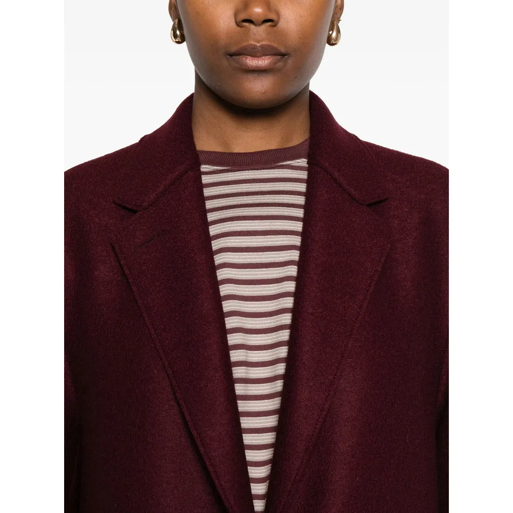 Burgundy Wool Coat sold by Lord & Taylor product image thumbnail 4
