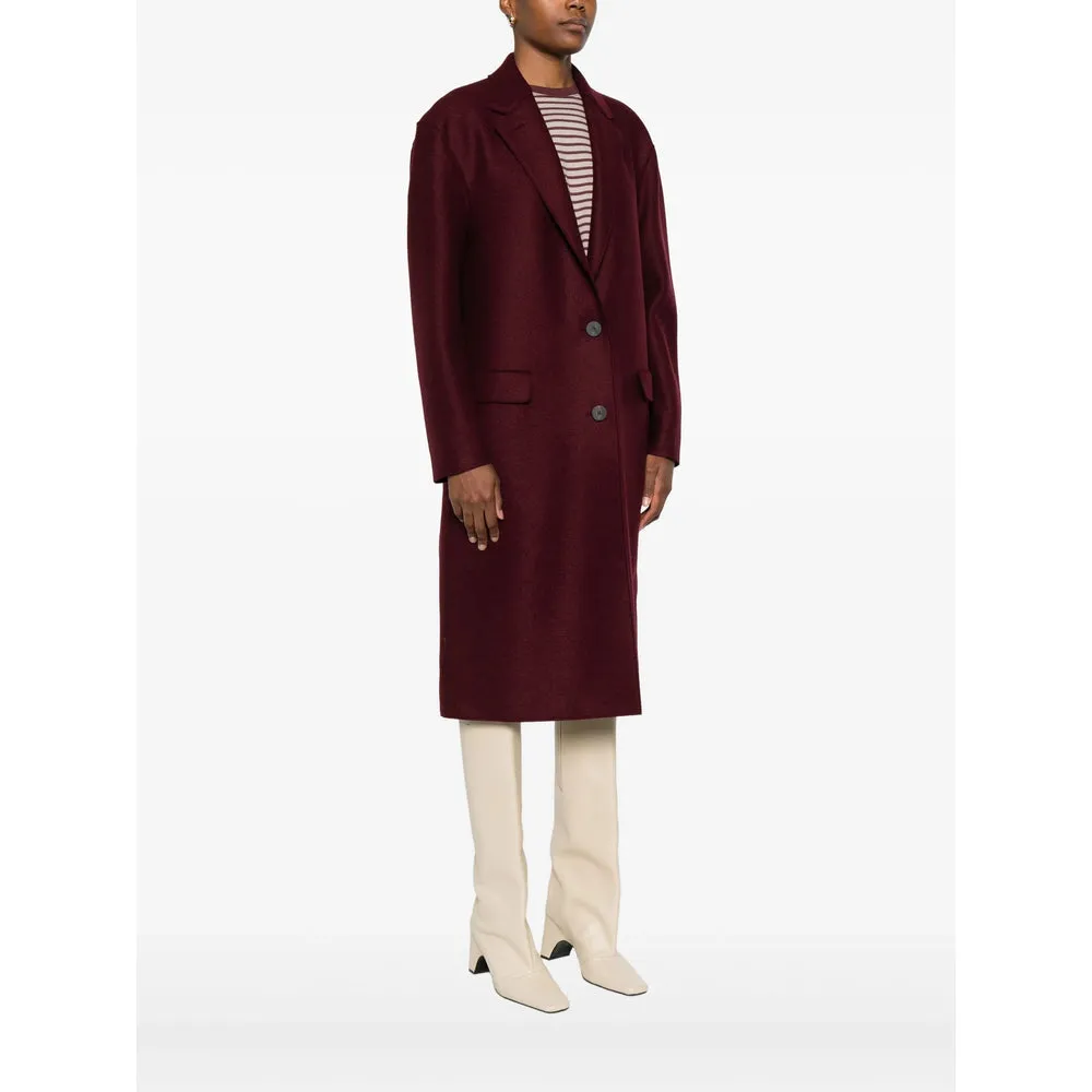 Burgundy Wool Coat sold by Lord & Taylor product image thumbnail 5