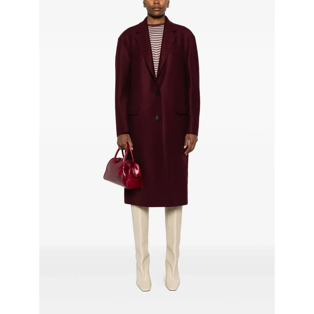 Burgundy Wool Coat sold by Lord & Taylor product image thumbnail 2