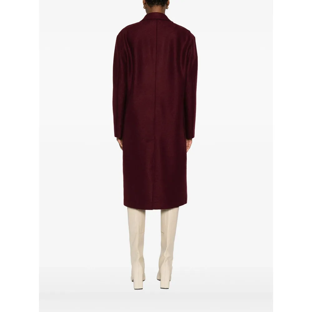 Burgundy Wool Coat sold by Lord & Taylor product image thumbnail 3