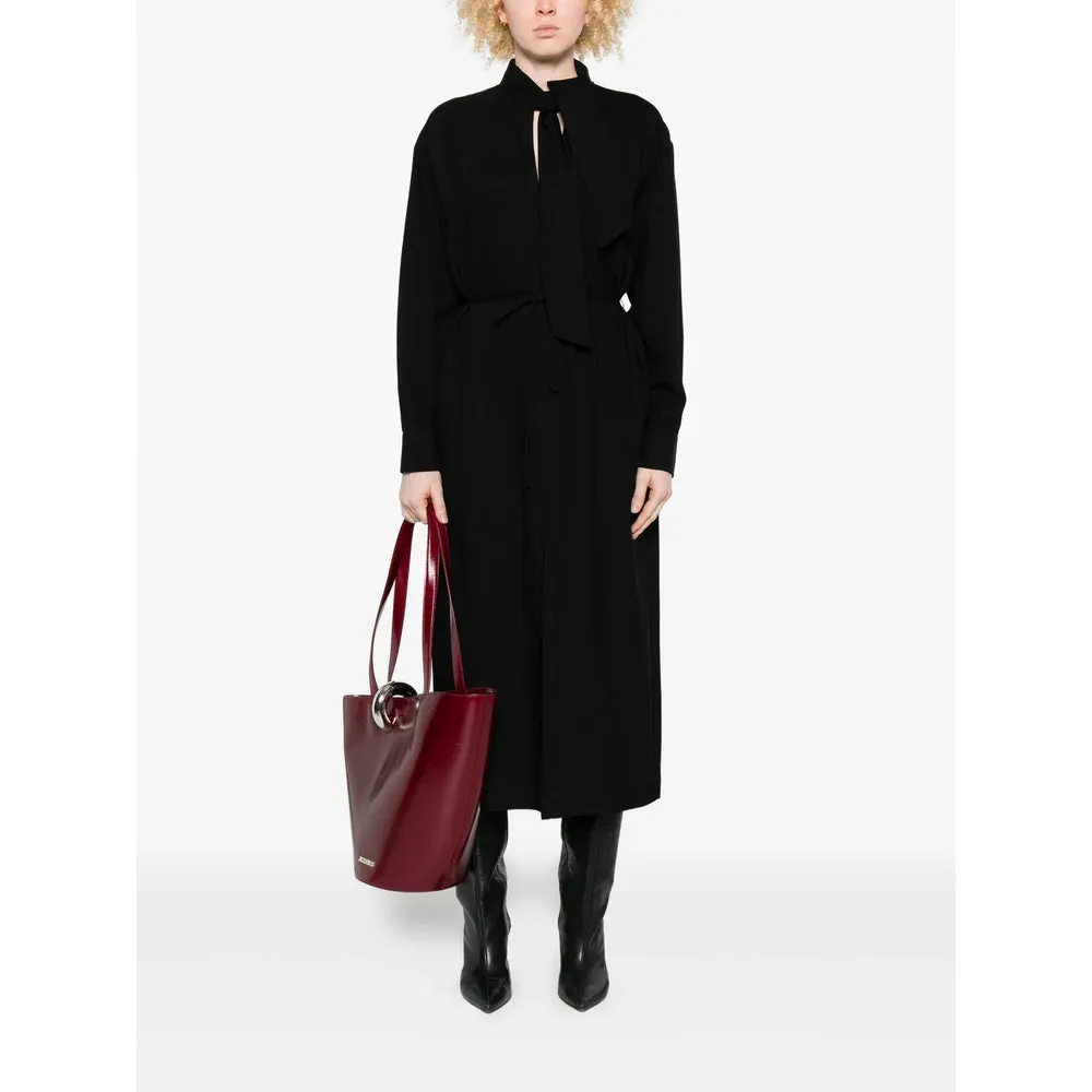 Barena Black Dress with Tie Neck sold by Lord & Taylor product image thumbnail 5