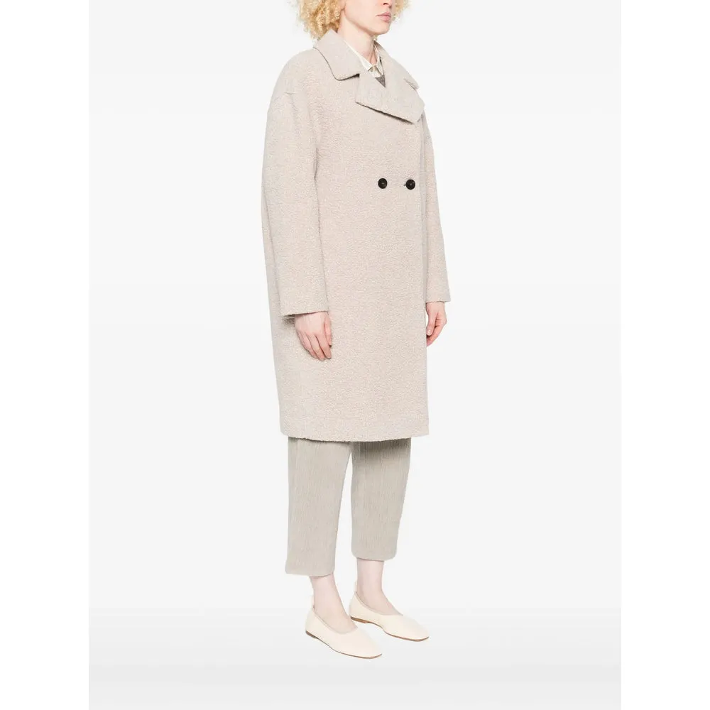 Beige Bouclé Double-Breasted Coat sold by Lord & Taylor product image thumbnail 5