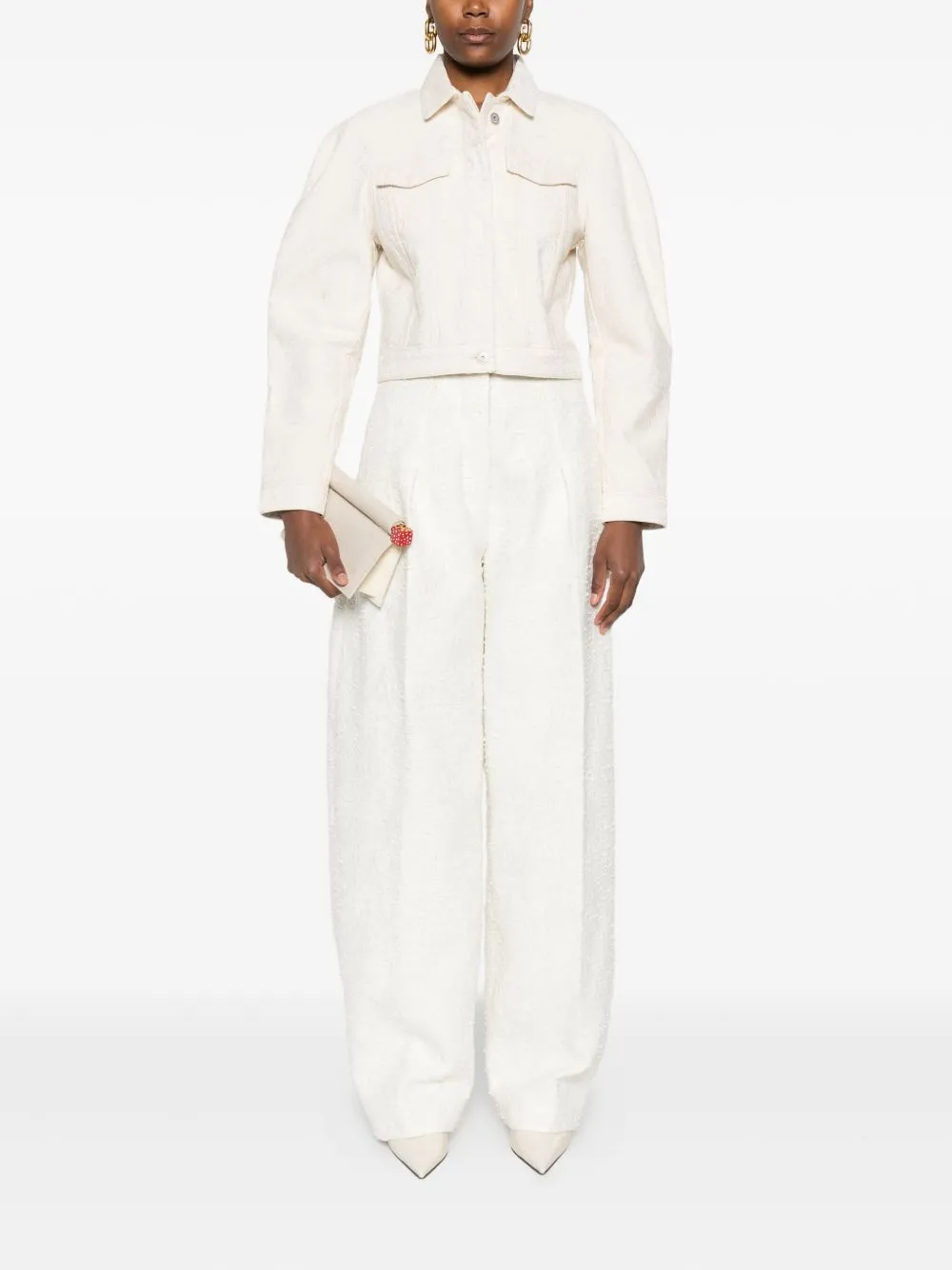 JACQUEMUS Coats White sold by Lord & Taylor product image thumbnail 3