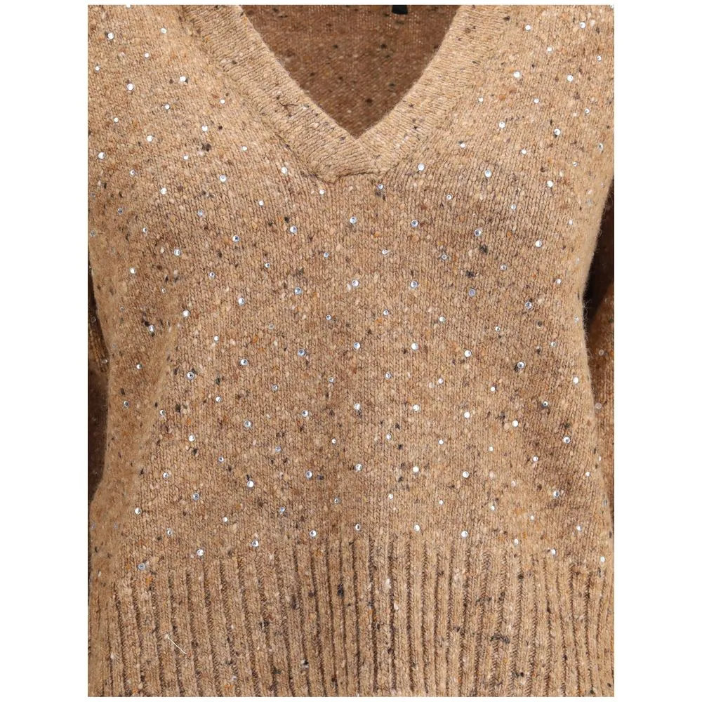 V-neck Sweater with rhinestones sold by Lord & Taylor product image thumbnail 3