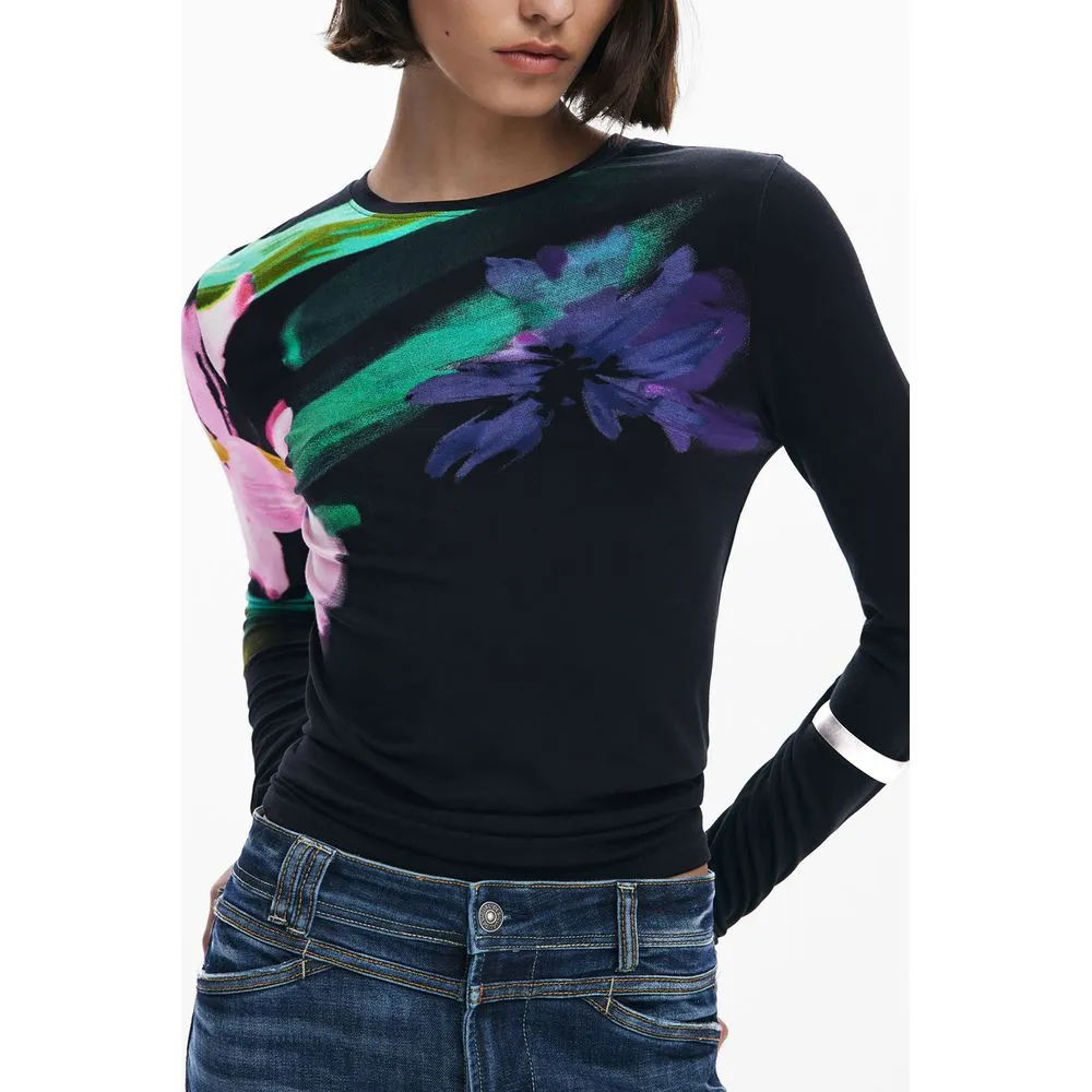 Black Elastane Tops & T-Shirt sold by Lord & Taylor product image thumbnail 3