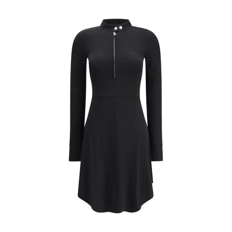 BIKER CREPE JERSEY ZIPPED DRESS sold by Lord & Taylor