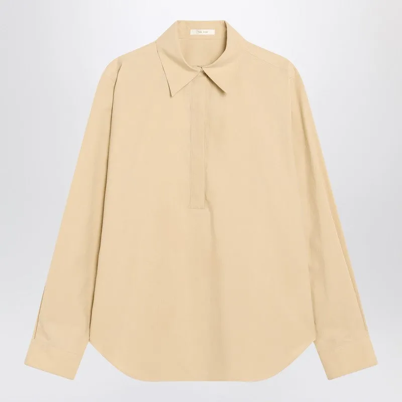 The Row Sand-colored Morgan cotton shirt sold by Lord & Taylor