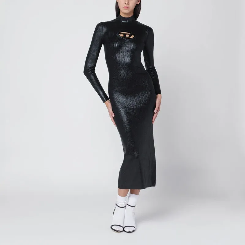 Diesel Black shiny M-Zary dress made by Diesel