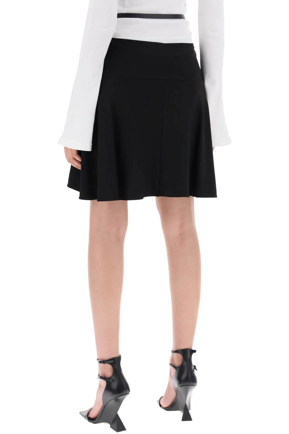 SLASH ELLIPSE CREPE JERSE MINI SKIRT sold by Lord & Taylor product image thumbnail 3