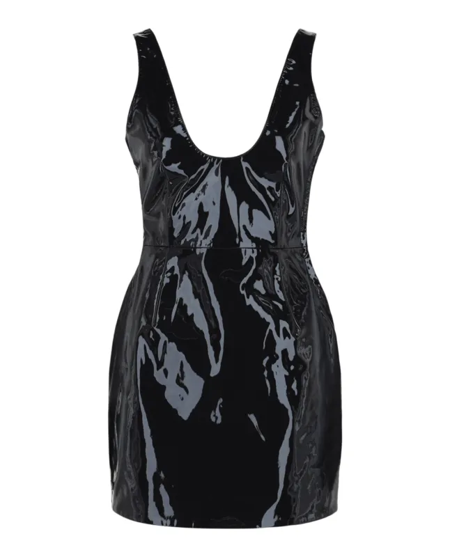 Patent Leather Mini Dress sold by Lord & Taylor