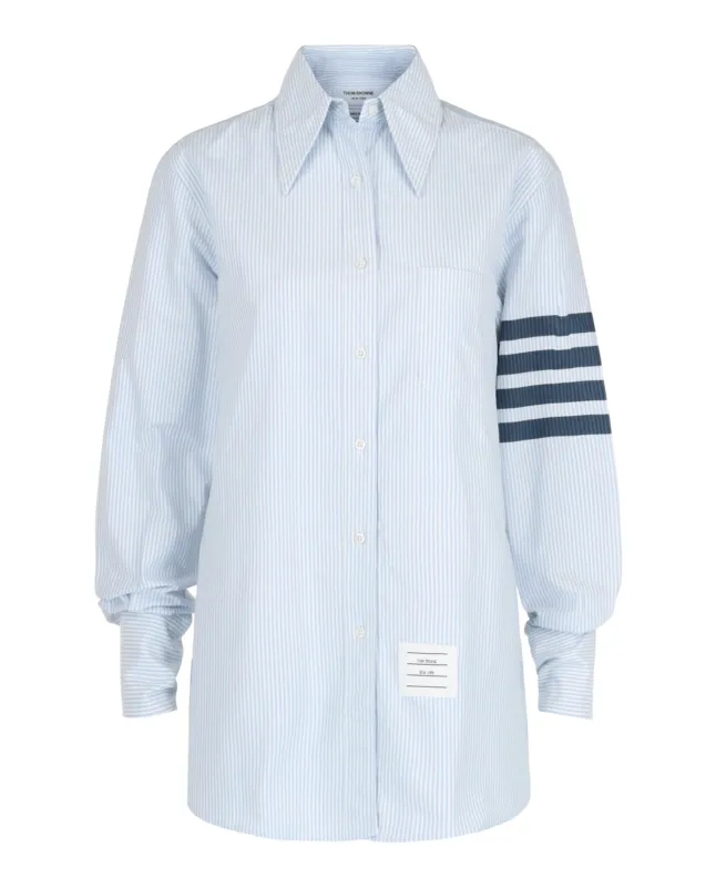 Striped Oxford 4-Bar Oversized Shirt sold by Lord & Taylor