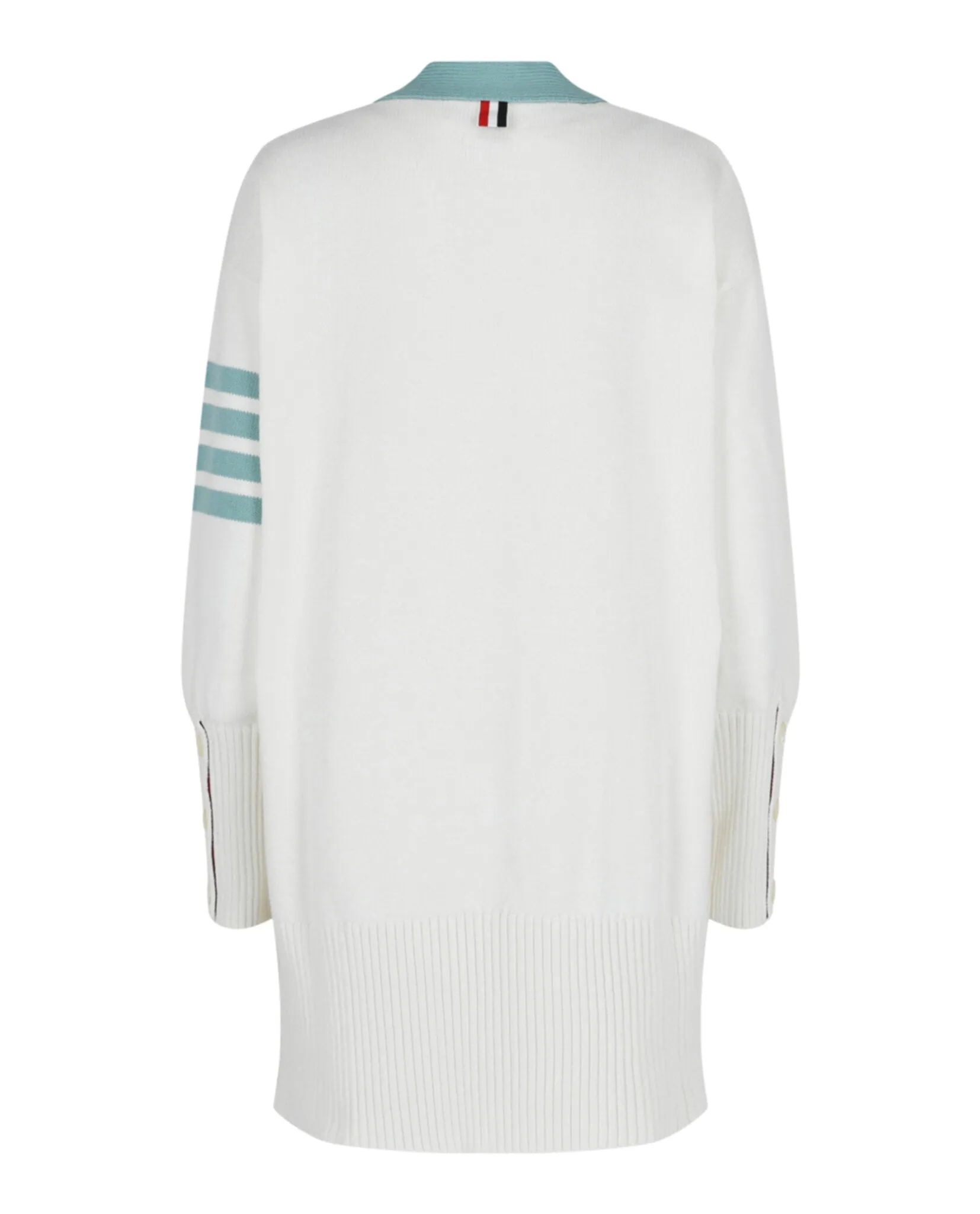 Cotton 4-Bar Oversized V-Neck Cardigan sold by Lord & Taylor product image thumbnail 2