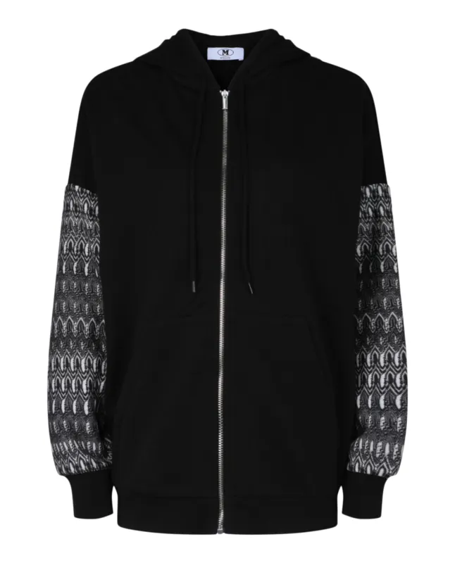 Geometric Drop-Sleeve Zip-Up Hoodie sold by Lord & Taylor