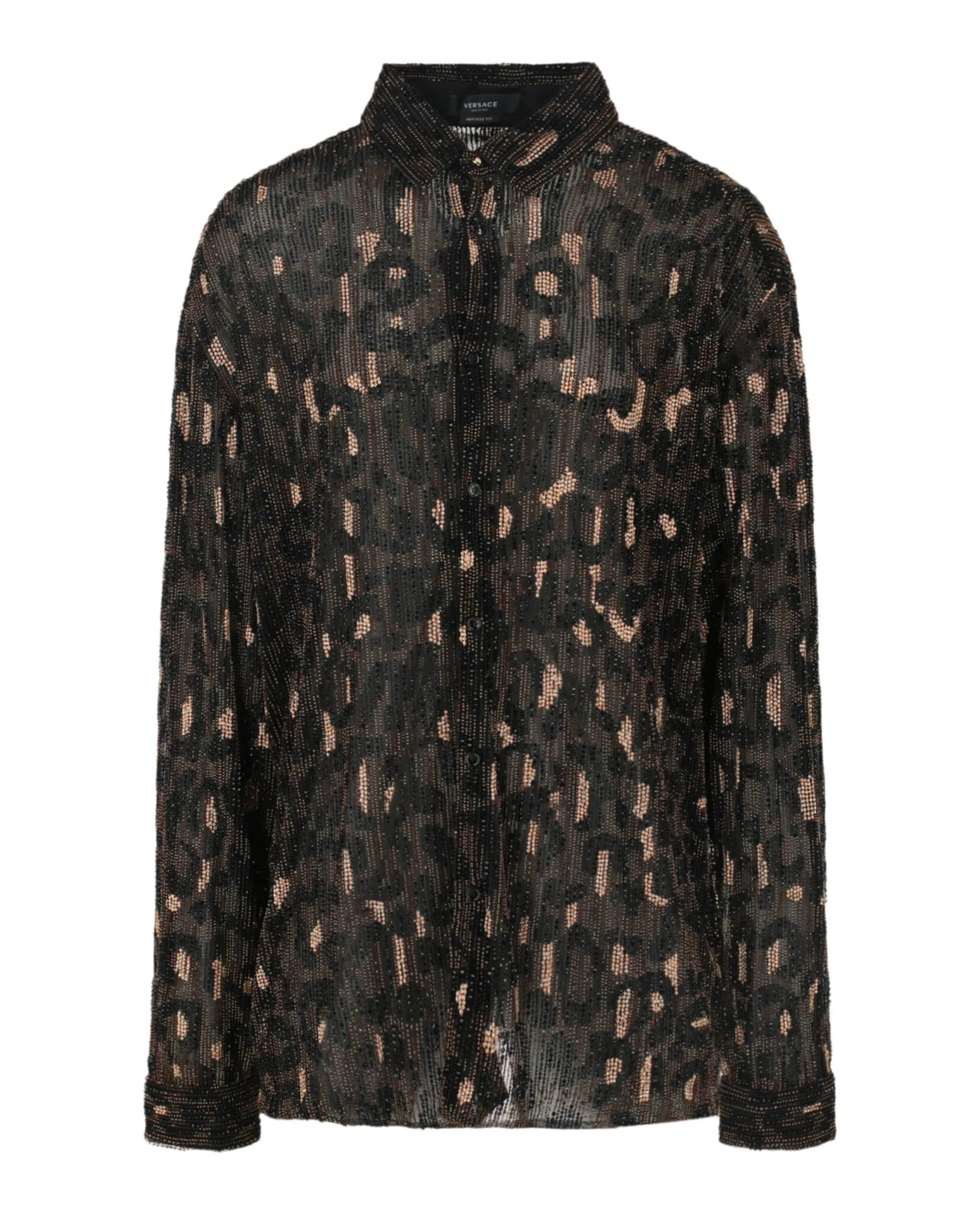 Beaded Embellished Animal Patterned Blouse sold by Lord & Taylor