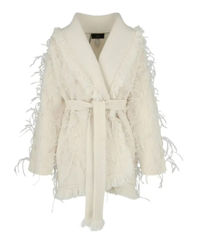 Embroidered Feather Cardigan sold by Lord & Taylor