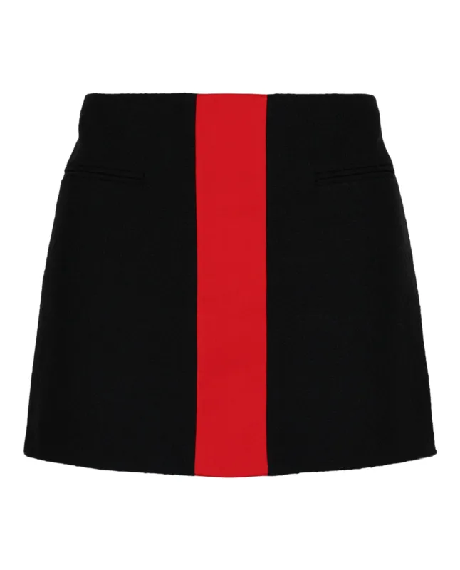 Contrasting-Panel Mini Skirt sold by Lord & Taylor