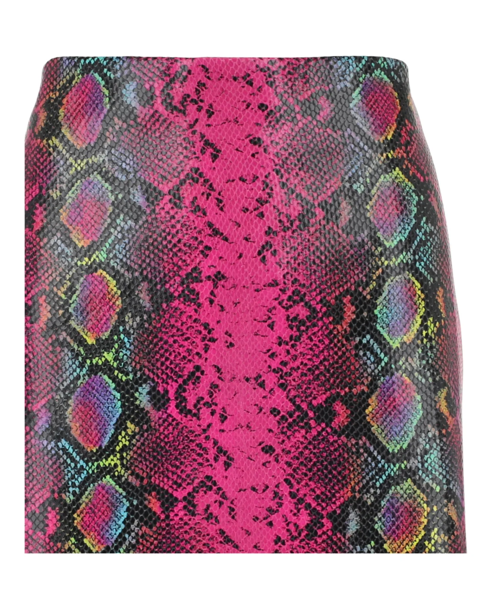Python-Print Leather Midi Skirt sold by Lord & Taylor product image thumbnail 3