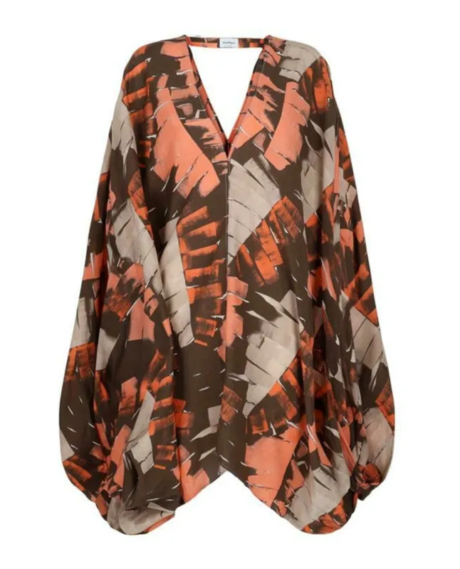 V-Neck Poncho Patterned Dress sold by Lord & Taylor