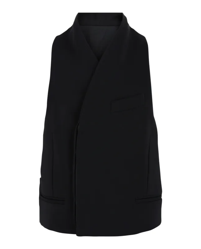 Asymmetrical Buttoned Vest sold by Lord & Taylor