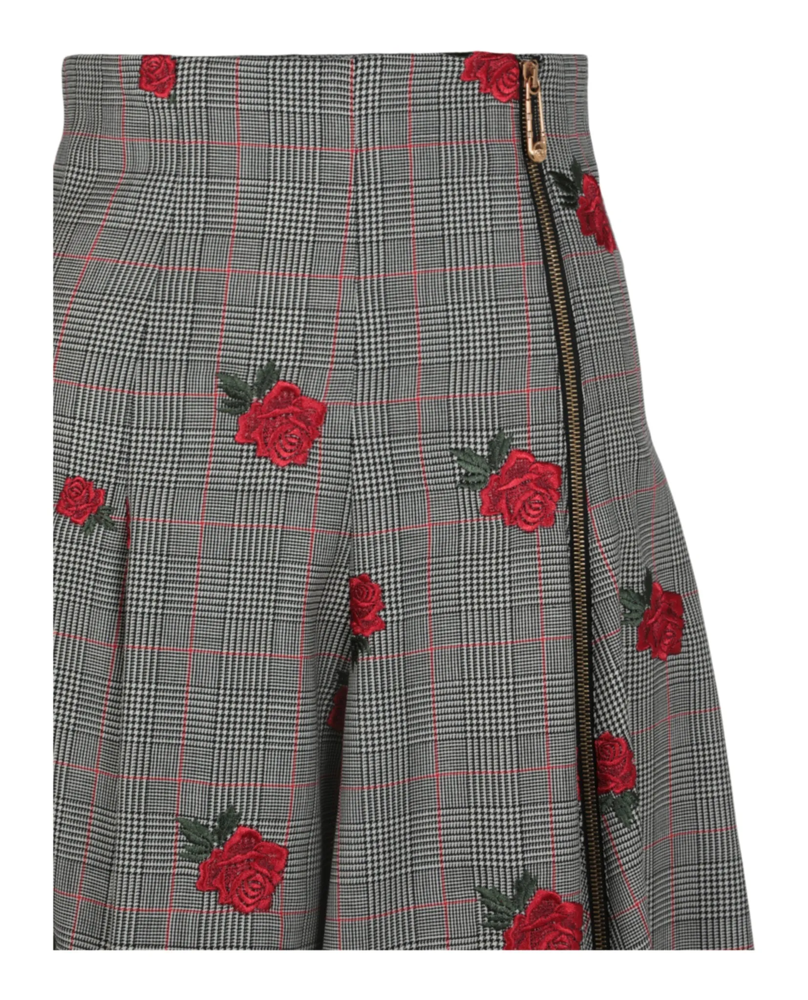 Floral Embroidered Plaid Skirt sold by Lord & Taylor product image thumbnail 3