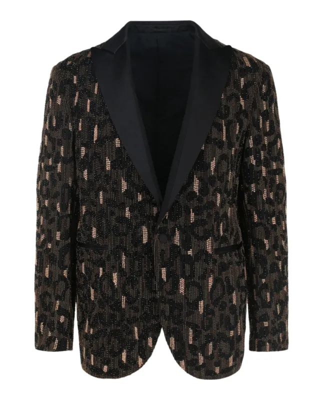 Beaded Embellished Animal Patterned Blazer sold by Lord & Taylor