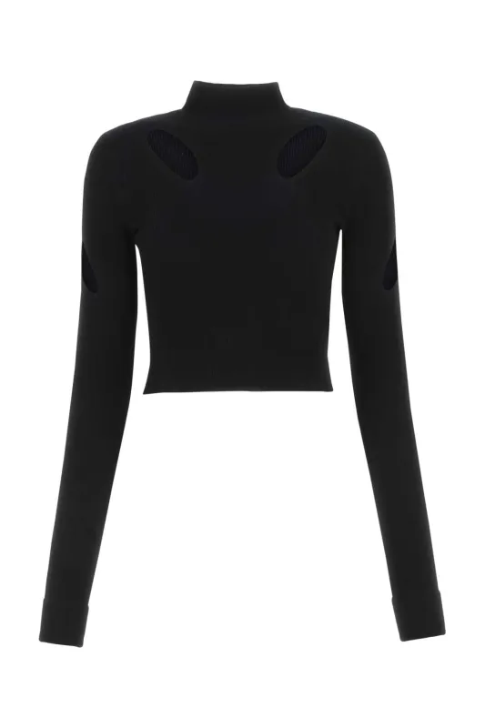 BLACK VISCOSE BLEND TOP sold by Lord & Taylor