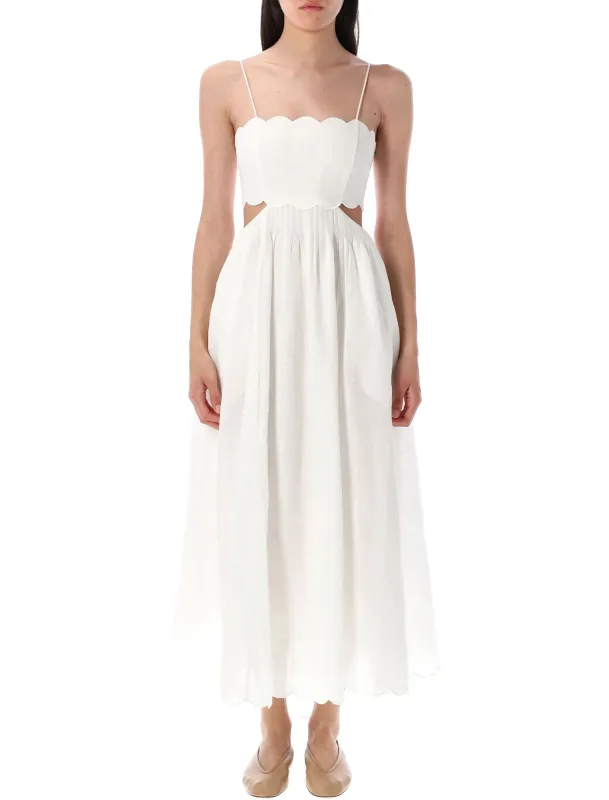 RHIANNON LINEN MIDI DRESS sold by Lord & Taylor