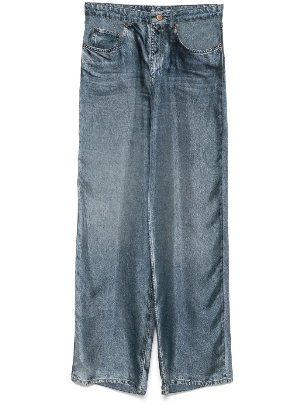 DENIM PRINT SILK TROUSERS sold by Lord & Taylor
